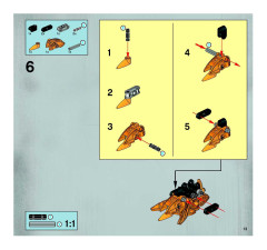 LEGO 8734 instructions page 13 – build guide