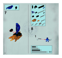 LEGO 8734 instructions page 14 – build guide