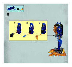 LEGO 8734 instructions page 17 – build guide