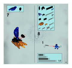 LEGO 8734 instructions page 23 – build guide