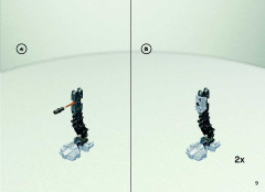 LEGO 8738 instructions page 9 – build guide