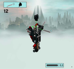 LEGO 8756 instructions page 9 – build guide