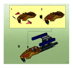 LEGO 8757 instructions page 13 – build guide