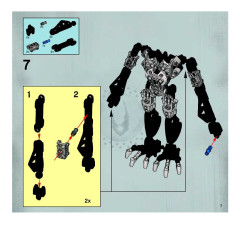 LEGO 8764 instructions page 7 – build guide