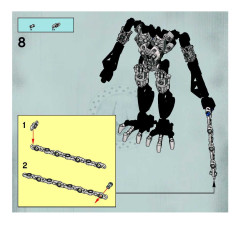 LEGO 8764 instructions page 8 – build guide