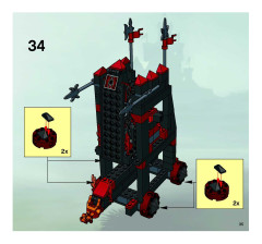 LEGO 8800 instructions page 35 – build guide