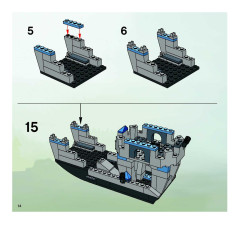 LEGO 8801 instructions page 14 – build guide