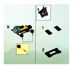 LEGO 8813 instructions page 8 – build guide