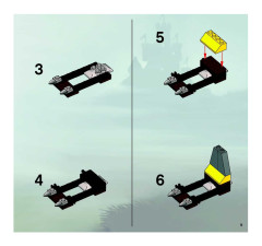 LEGO 8813 instructions page 9 – build guide