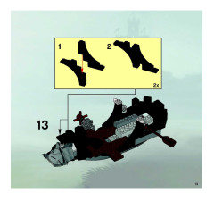 LEGO 8821 instructions page 13 – build guide