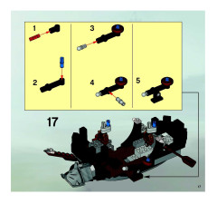LEGO 8821 instructions page 17 – build guide