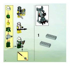LEGO 8821 instructions page 2 – build guide