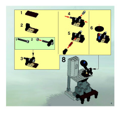 LEGO 8821 instructions page 5 – build guide