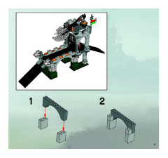 LEGO 8822 instructions page 9 – build guide