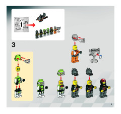 LEGO 8863 instructions page 3 – build guide