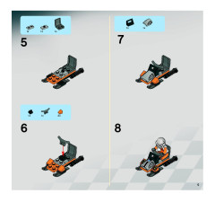 LEGO 8863 instructions page 5 – build guide