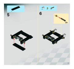 LEGO 8863 instructions page 9 – build guide