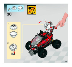 LEGO 8863 instructions page 69 – build guide