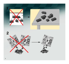 LEGO 8864 instructions page 2 – build guide