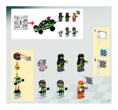 LEGO 8864 instructions page 3 – build guide