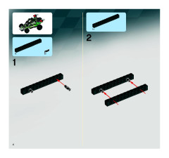 LEGO 8864 instructions page 4 – build guide