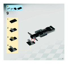 LEGO 8864 instructions page 9 – build guide