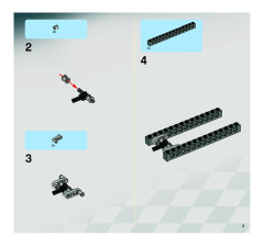 LEGO 8864 instructions page 3 – build guide