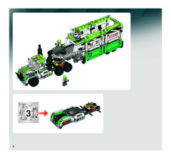 LEGO 8864 instructions page 2 – build guide