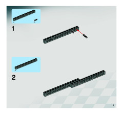 LEGO 8864 instructions page 3 – build guide