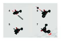 LEGO 8896 instructions page 11 – build guide