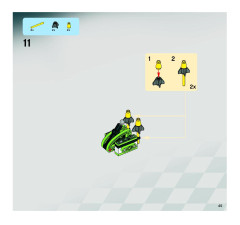 LEGO 8899 instructions page 45 – build guide