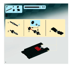 LEGO 8899 instructions page 6 – build guide