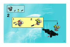 LEGO 8913 instructions page 3 – build guide