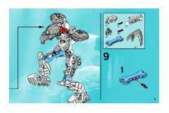 LEGO 8915 instructions page 9 – build guide