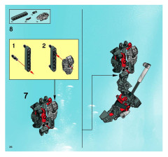 LEGO 8924 instructions page 36 – build guide