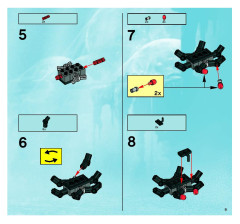 LEGO 8926 instructions page 9 – build guide