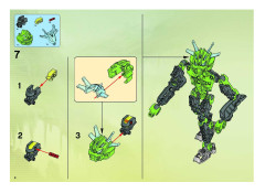 LEGO 8943 instructions page 8 – build guide