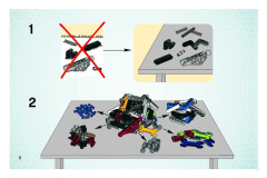 LEGO 8952 instructions page 2 – build guide