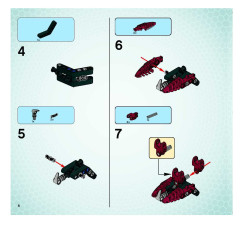 LEGO 8953 instructions page 8 – build guide