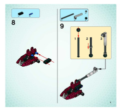 LEGO 8953 instructions page 9 – build guide