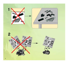 LEGO 8954 instructions page 2 – build guide
