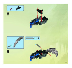 LEGO 8954 instructions page 57 – build guide