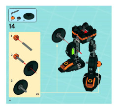 LEGO 8970 instructions page 42 – build guide