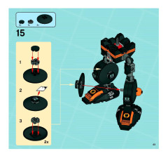 LEGO 8970 instructions page 43 – build guide