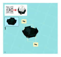 LEGO 8970 instructions page 44 – build guide