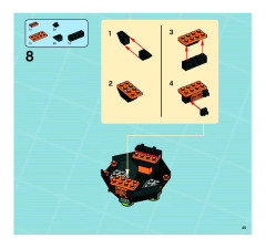 LEGO 8970 instructions page 49 – build guide