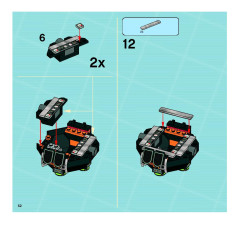 LEGO 8970 instructions page 52 – build guide