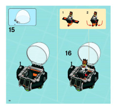 LEGO 8970 instructions page 54 – build guide