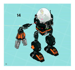 LEGO 8970 instructions page 64 – build guide