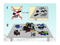 LEGO 8988 instructions page 2 – build guide